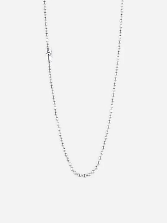 Ball Chain Necklace ~ Sterling Silver
