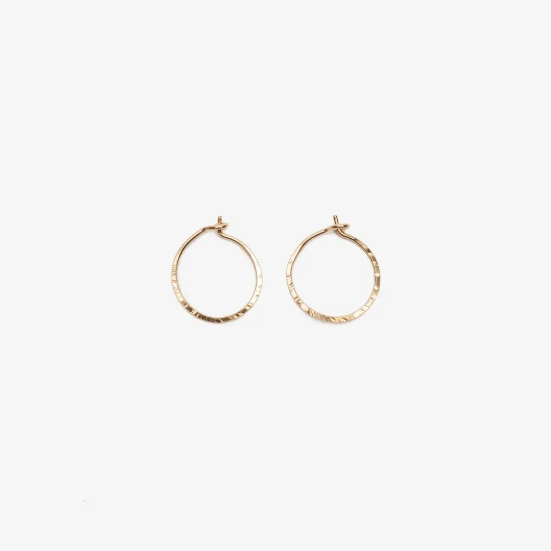 Cleopatra Gold-Filled Hoop Earrings