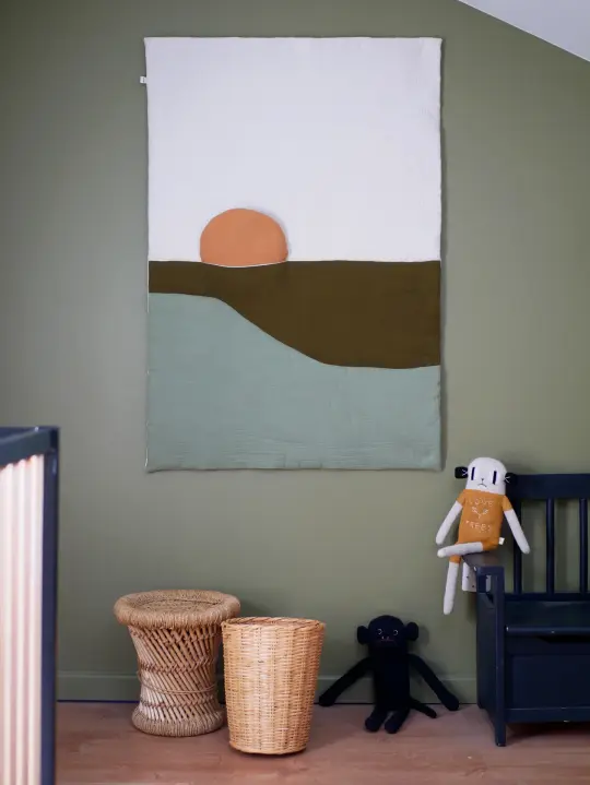 Boutis SUNSET vert / Blanket