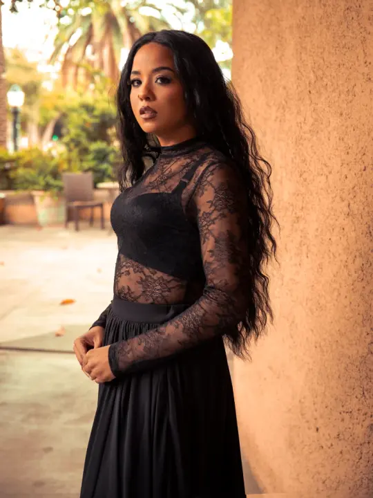 COMING BACK SOON - Lace Base Top in Black