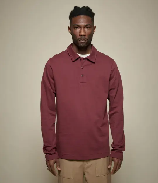 2MPOLO01LS Mid-Century Machine Refined Fit Polo Longsleeve