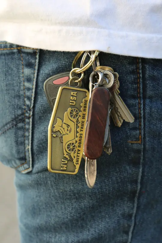 Shitty Roads Keychain