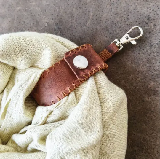 The Switchback | Convertible Leather Scarf Holder & Wrist Cuff