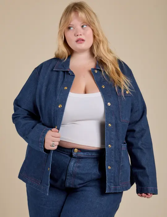 Indigo Denim Work Jacket - Dark Wash