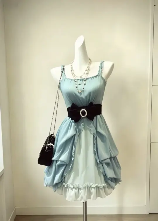 Pretty Green Homecoming Dress , Chiffon Pleated Corset Mini Summer Dress RS1707