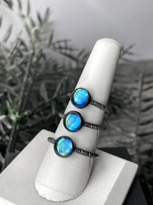 Vintage Czech Glass Rings