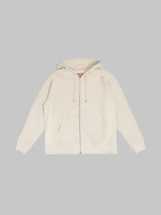 Wonder Looper Zip Hoodie 876gsm Double Heavyweight French Terry Ecru