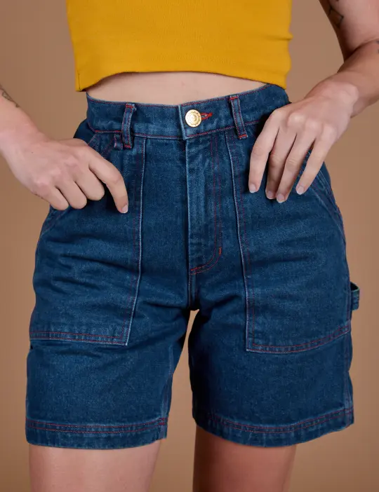 Carpenter Shorts - Dark Wash