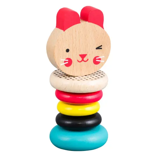 Modern Bunny Wooden Rattle