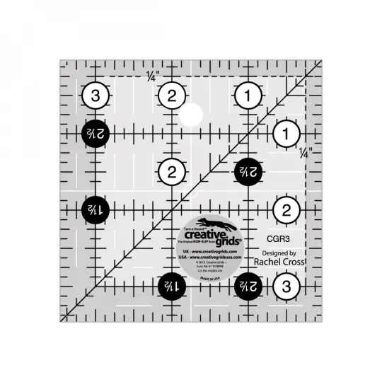 Creative Grids 3 1/2" Square Ruler