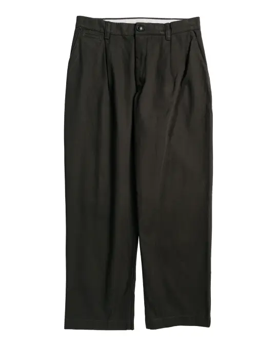 Norse Projects Volda Pleated Cotton Twill Trouser Beech Green
