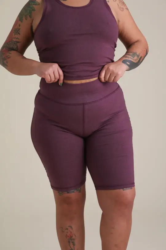Bike Shorts in Fig