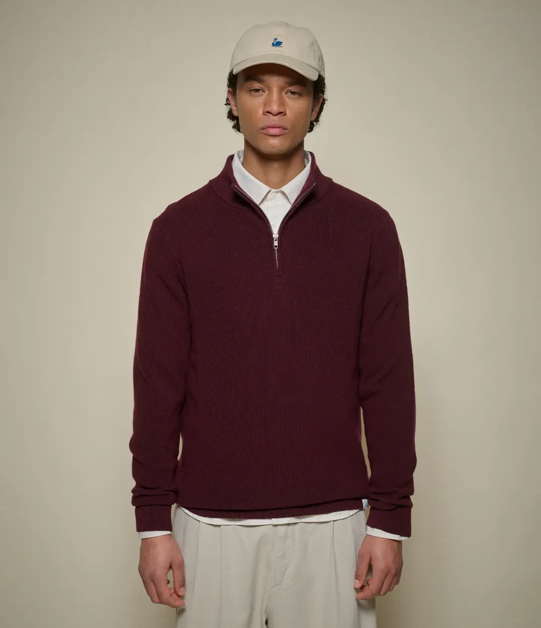 Merino Wool Half-Zip Sweater