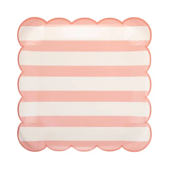 My Mind’s Eye Pink Stripe Paper Plate