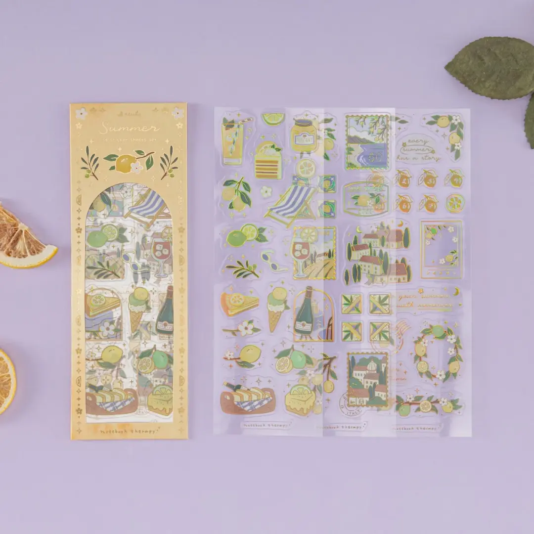 Tsuki Four Seasons: Summer Collector’s Edition 2025 3D Holographic Sticker Set ☾