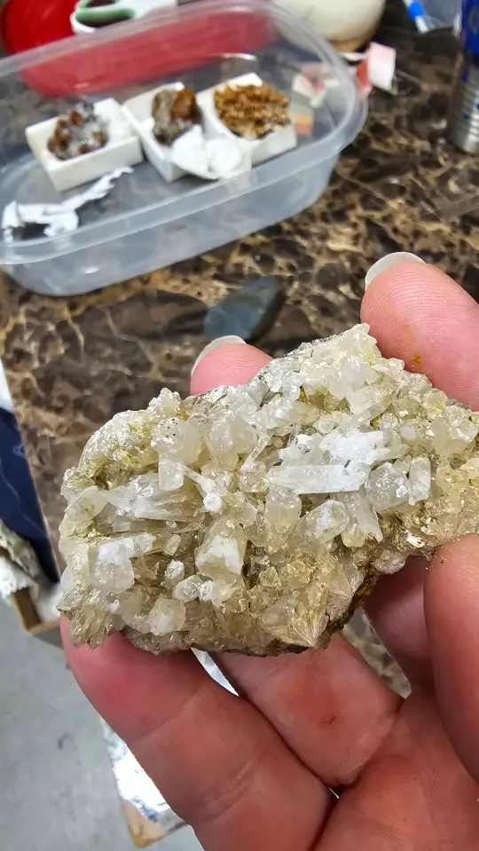 Natural White Aragonite Crystal Cluster | Utah | Raw Collector Mineral Specimen