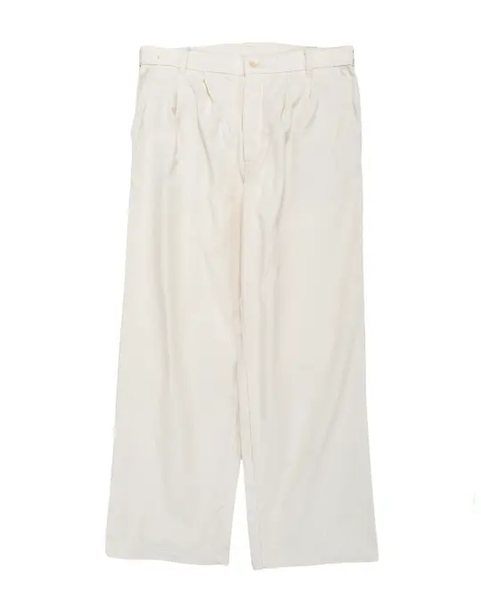 The Real McCoy's MP25105 Double-Pleat Corduroy Trousers White