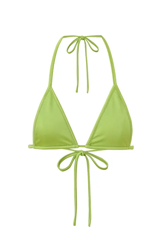 Skimpy Triangle Bikini Top Lime Green