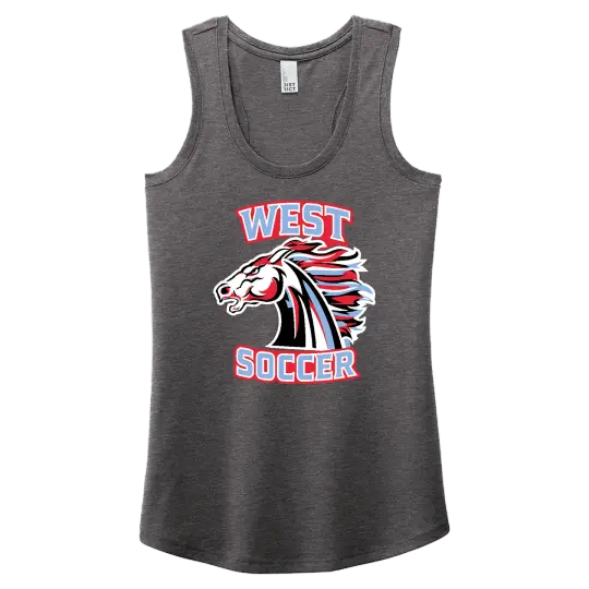 WJHS Soccer DM138L Ladies Racerback Tank