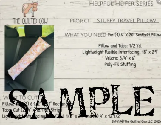 Helpful Heifer Stuffy Travel Pillow