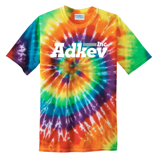 Adkev Employee PC147 Port and Co Tie-Dye Short Sleeve Tee