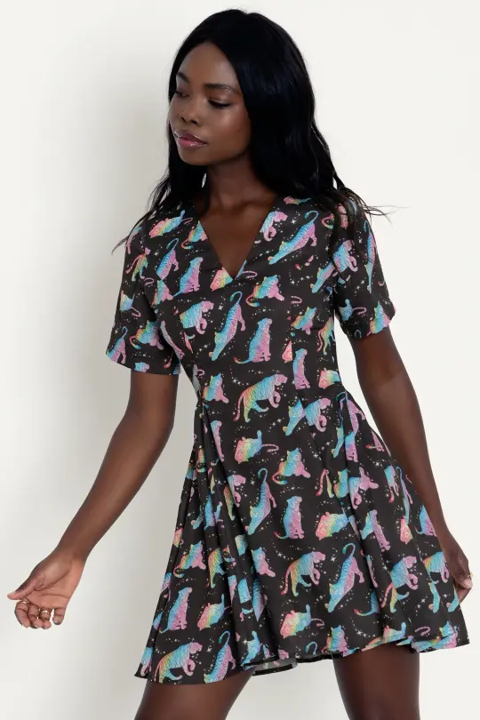Rainbow Tiger New V Dress