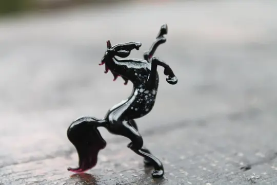 Glass Horse Figurine Hand-Blown Collectible Art Glass