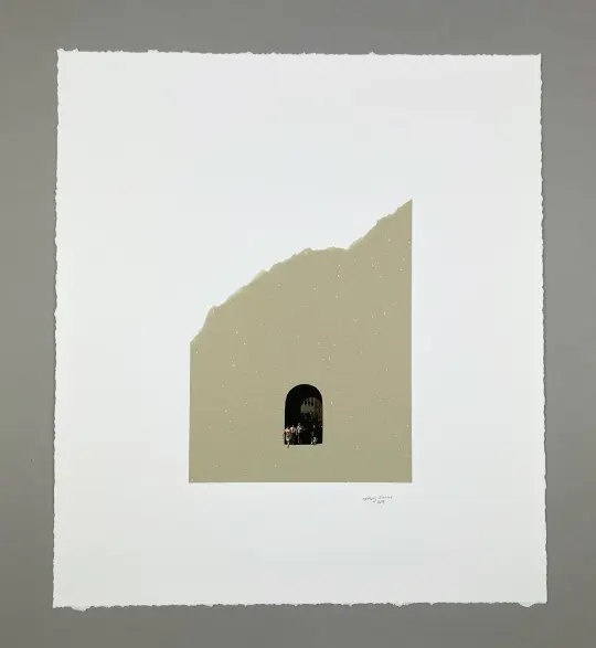 'theTUNNELthrough' Original Collage