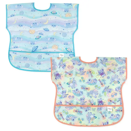Junior Bib 2 Pack: Stitch Star-ring Up Trouble