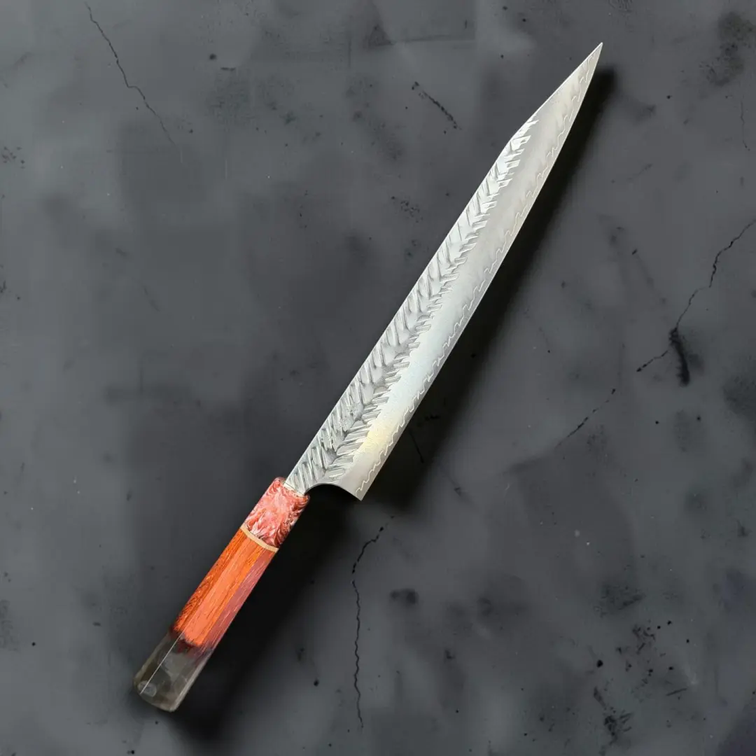 Yoshimi Kato SG-STRIX V-Tsuchime Kiritsuke Sujihiki 270mm with Prisma Handle