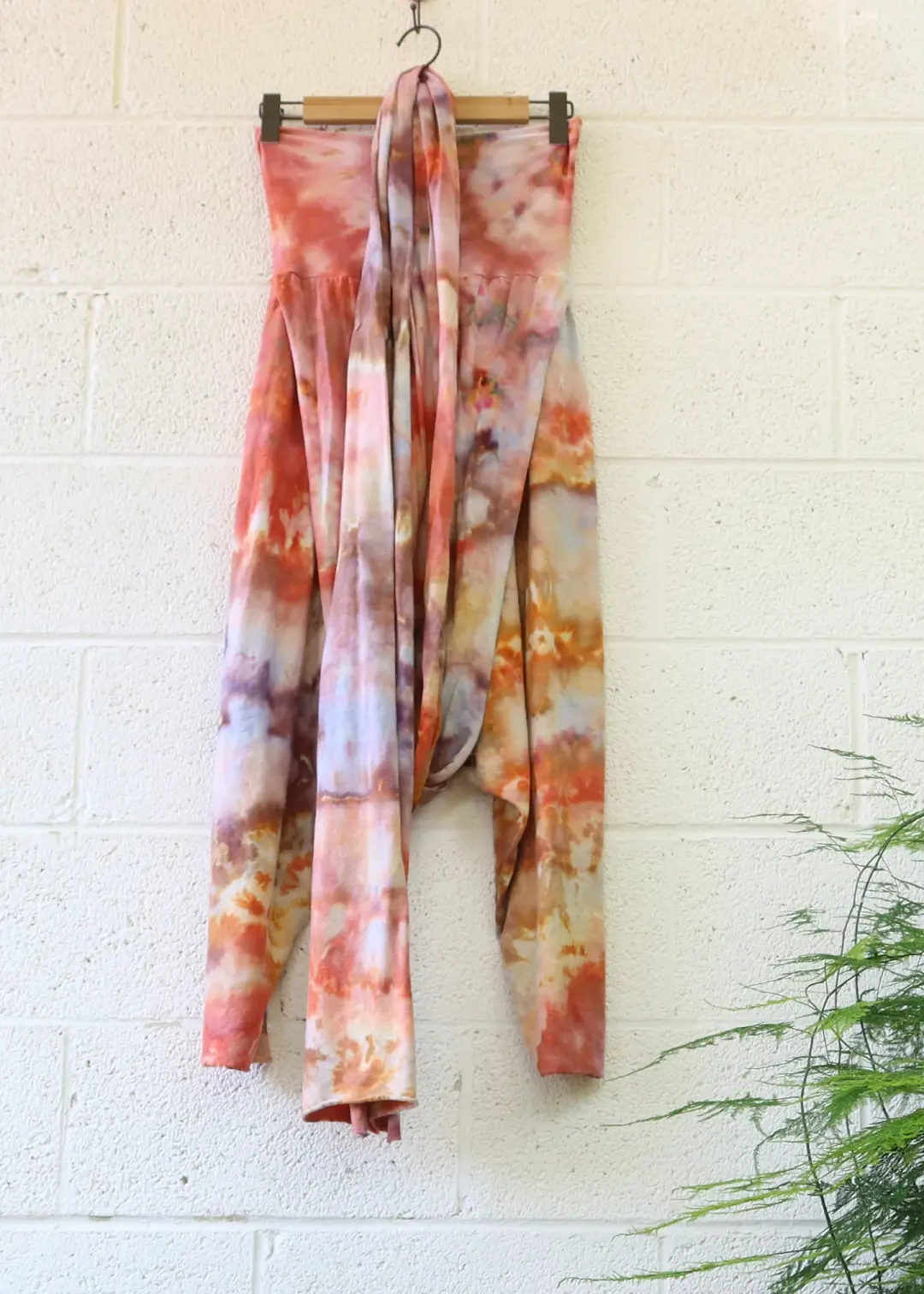 OOAK - Sari Jodhpur Pant / S / Med Stretch Hemp / Ice Dye (410)