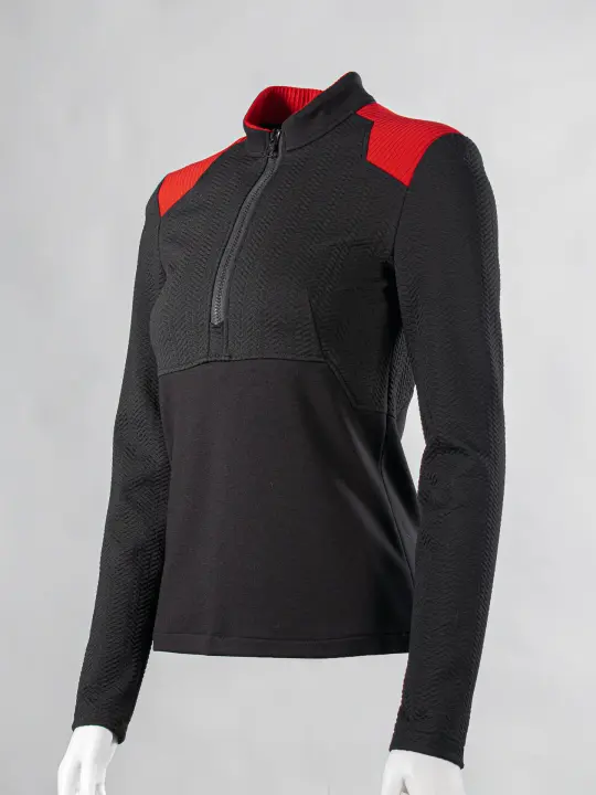 3PT-RR-36 Black and red women's pullover