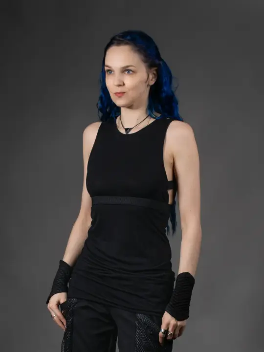PT-902 DR-3 Black high-low dress, 36EU size