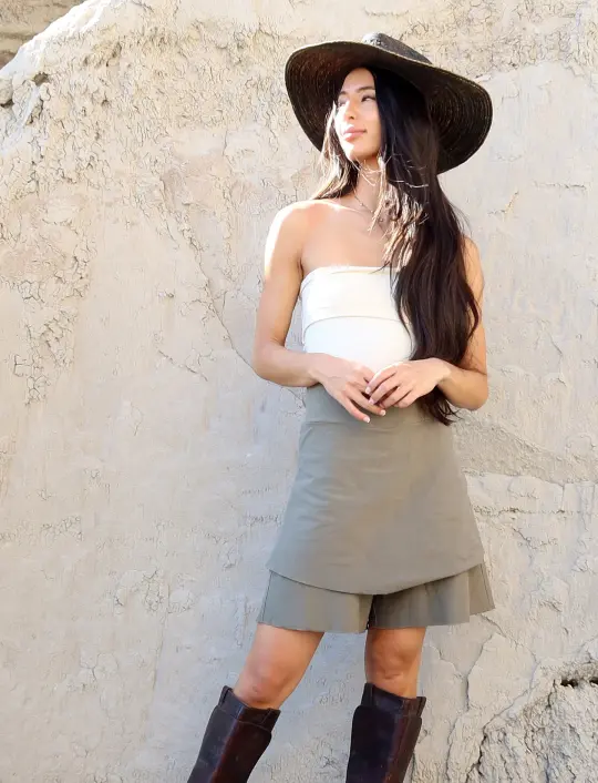 Mini Skirted Ojai Bermuda Shorts