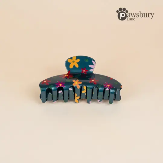 Midnight Blooms - Classic Claw Clip