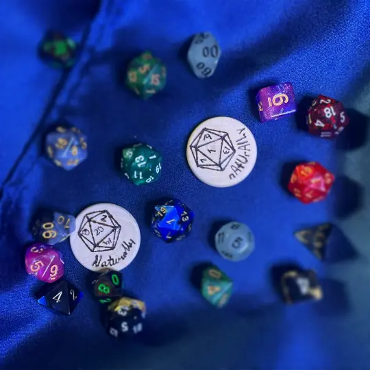 Nat 1/Nat 20 Double-sided coin