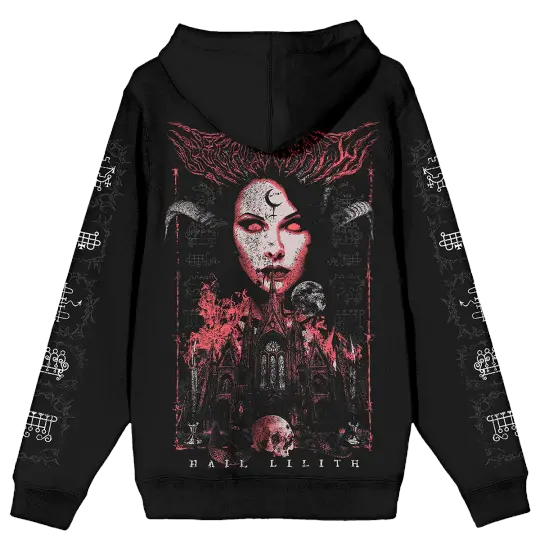 Lilith Queen Of Demons Zip-Up Hoodie