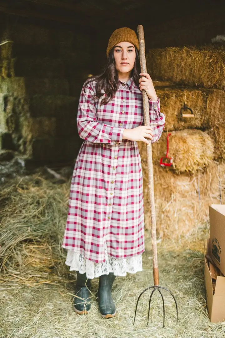Chore Dress in Haystack-Medium Available!