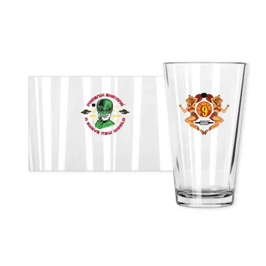 Girls From Planet 9 Pint Glass | Collectible | Made in the USA